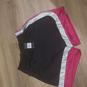 Nike Black and Pink Athletic Shorts